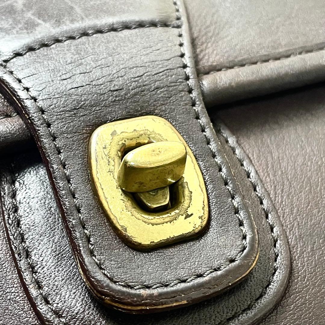 コーチ　COACH ターンロック　ビジネス　ブラウン　メンズ