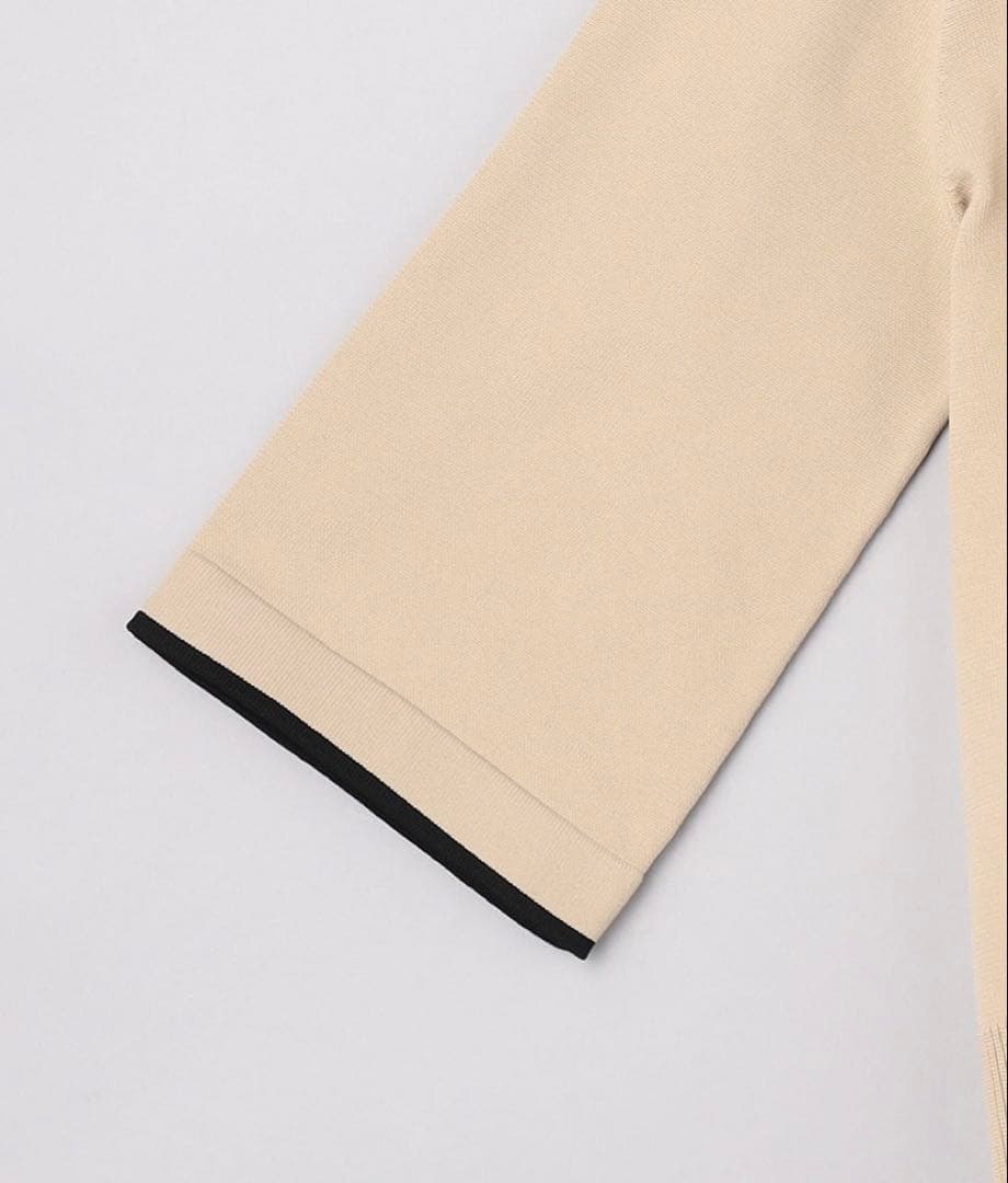 新品未使用品UNITED ARROWSミニマル フリルポロニット