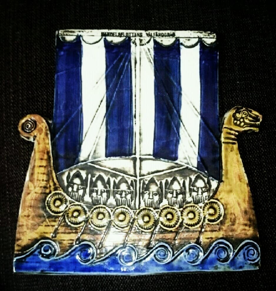 お値下げLisa larson リサラーソン超希少！ヴィンテージ陶板バイキング