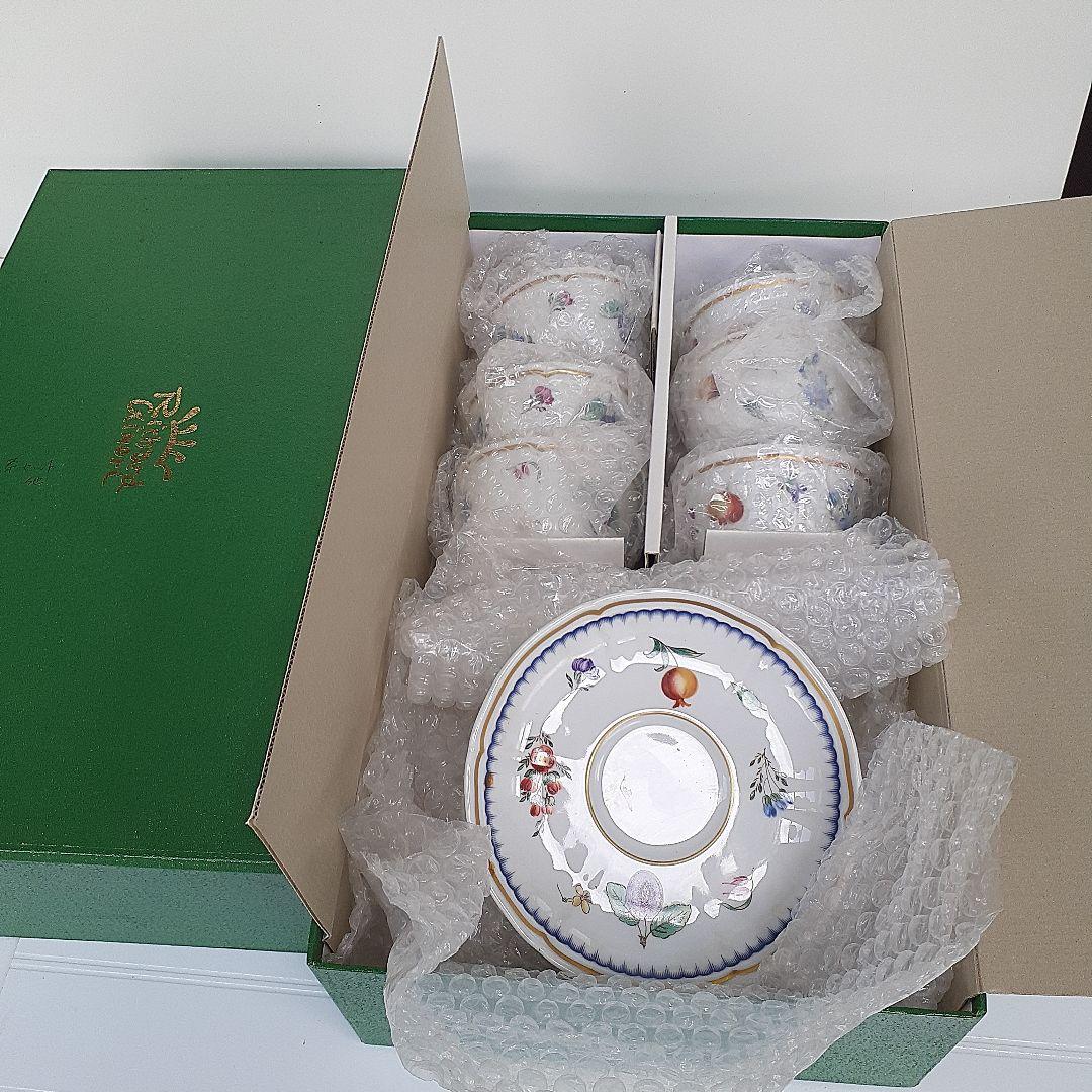 正規輸入　ジノリイタリアンフルーツ　 カップ&ソーサー6客揃え