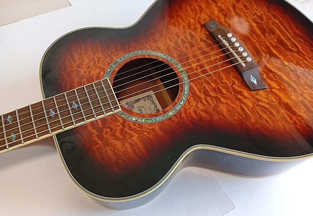 値下！キルテッド・メイプル top Ibanez エレアコ wギタースタンド