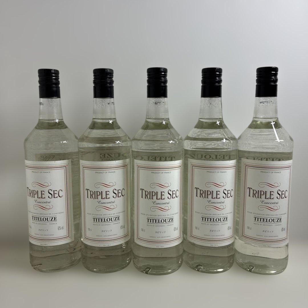 【まとめ売り】TITELOUZE トリプルセック 1000ml 60%×5本