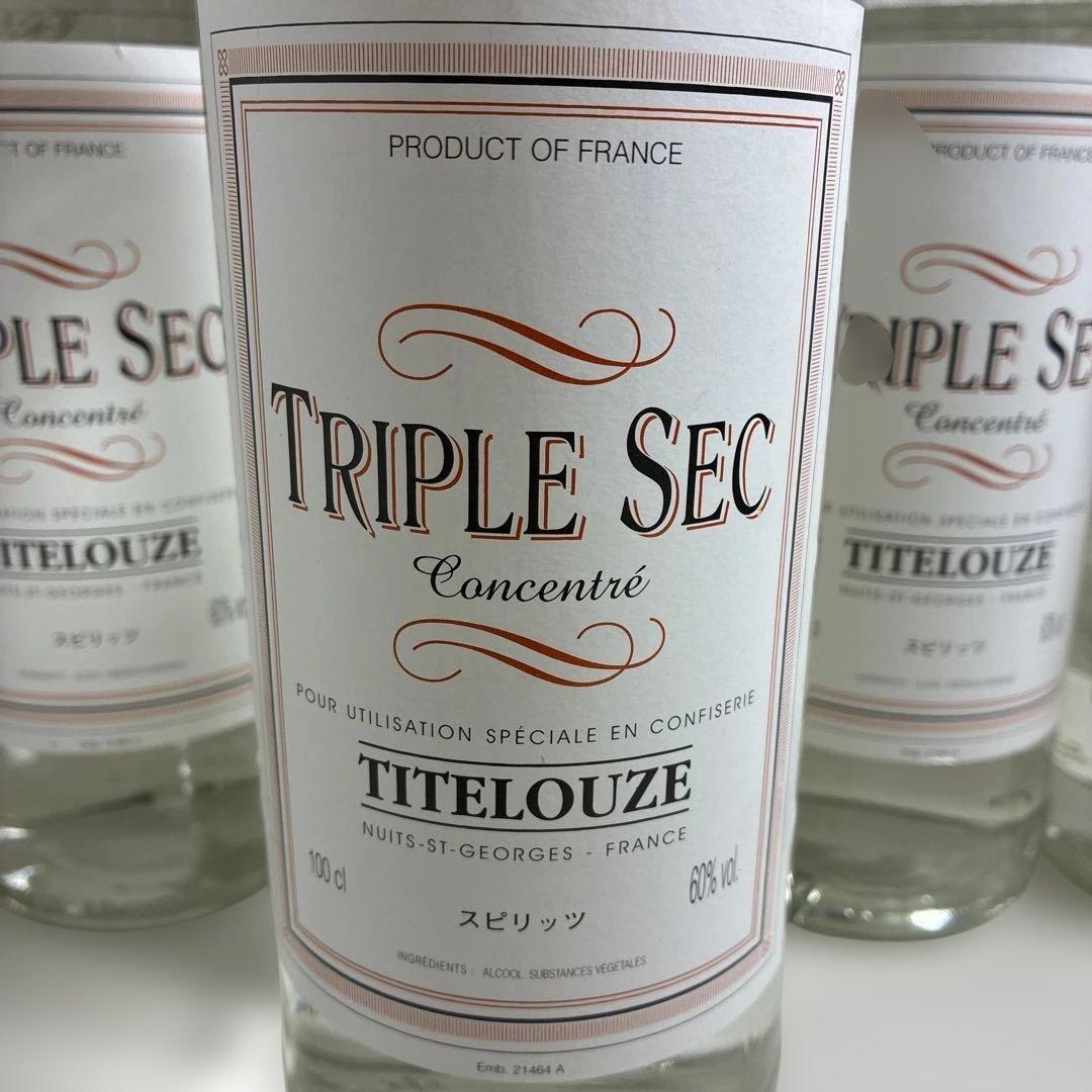 【まとめ売り】TITELOUZE トリプルセック 1000ml 60%×5本
