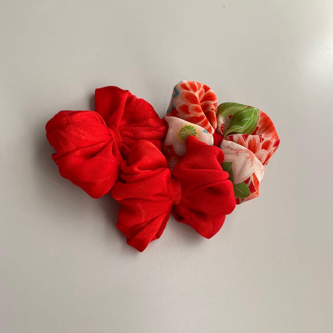 aayy＊　七五三　ヘッドドレス　着物リメイク　アンティーク　髪飾りセット