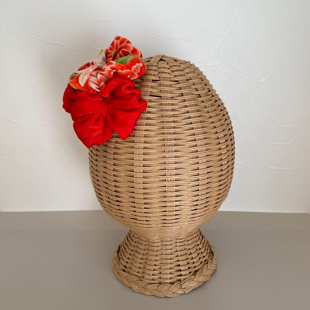 aayy＊　七五三　ヘッドドレス　着物リメイク　アンティーク　髪飾りセット