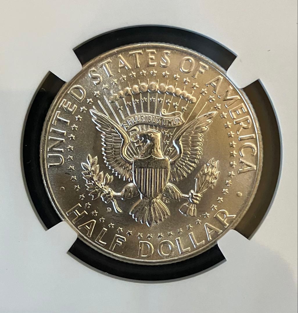アメリカ 1964-D ケネディ Half Dollar 銀貨 NGC