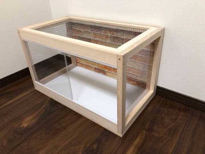 ハリネズミ ハムスター 木製ケージ 新品未使用 オーダー可能！カスタムベースに♬