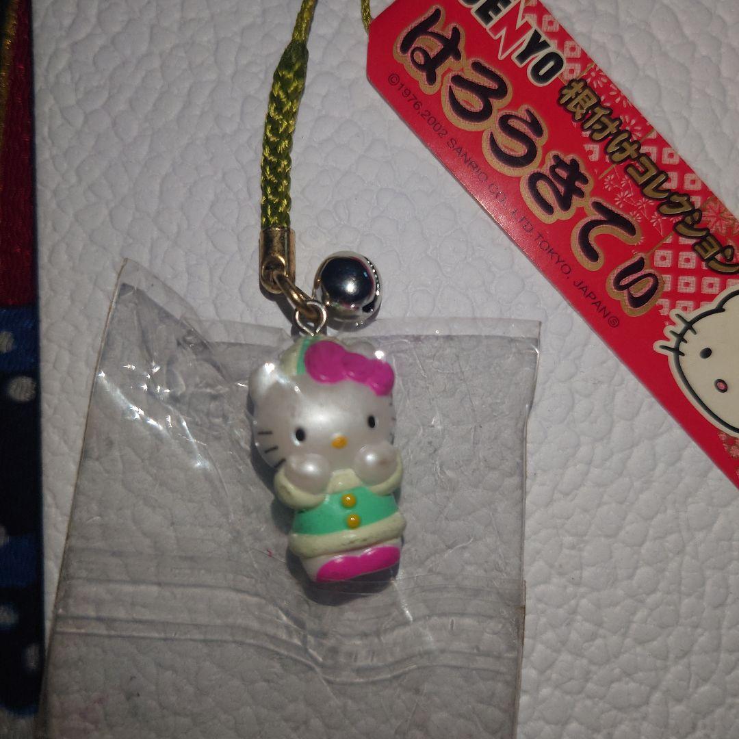 へ*可様 ハローキティ　根付　GENYO　ストラップ　2002年　ゲンヨー