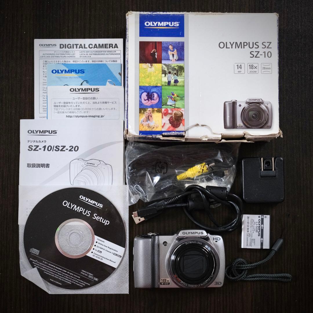 極美品！動作品 Y2K 平成レトロ CCD Olympus SZ-10 元箱付き