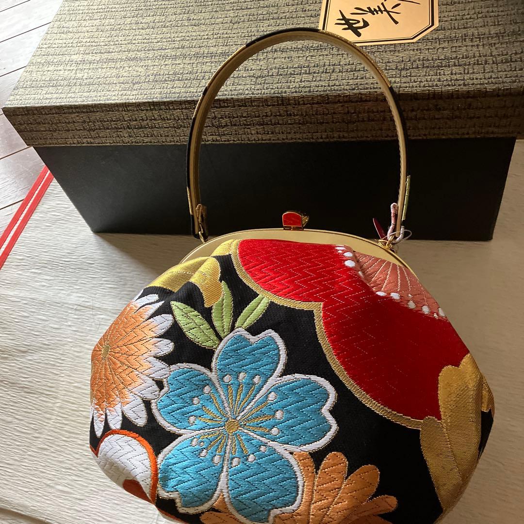 ☆めめ☆　新品未使用　世美庵　成人式　和装用バッグと草履セット　Ｌサイズ