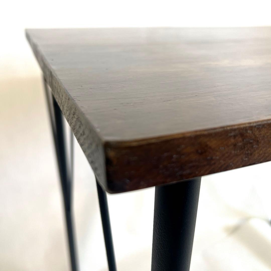 小ぶりな木の天板テーブル・作業台・85×55・高さ71.5cm