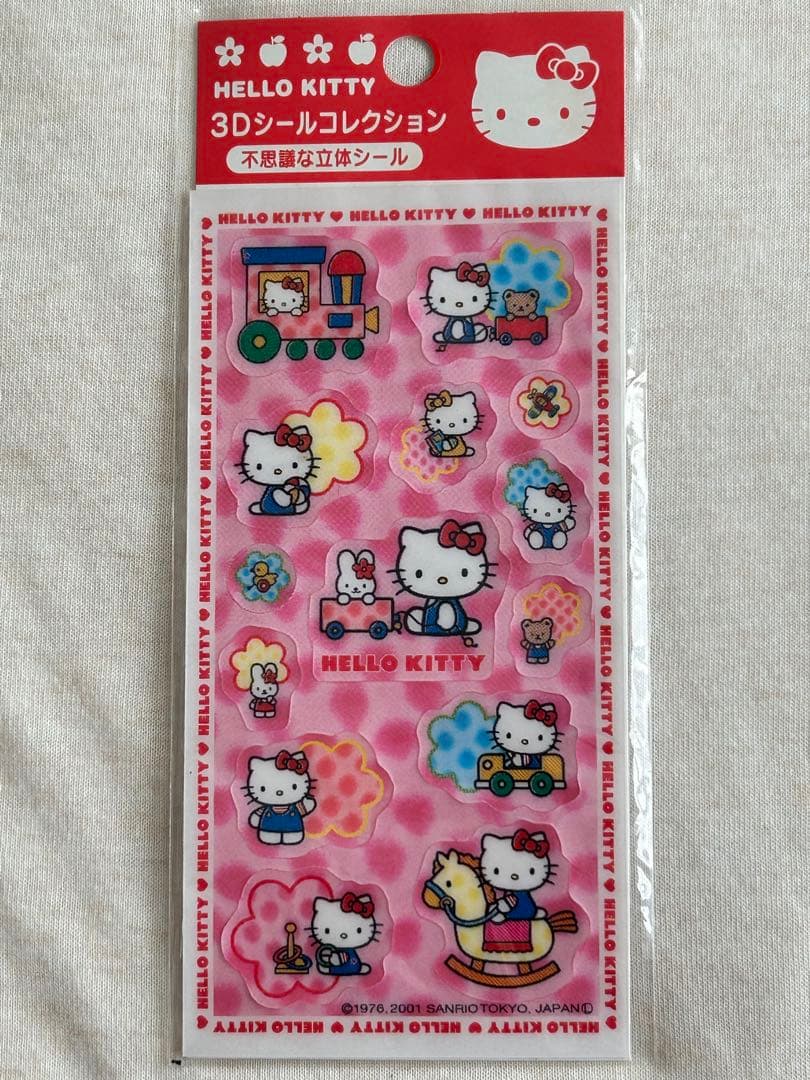 【新品・希少】ハローキティ 3Dシール 販売地域:日本限定