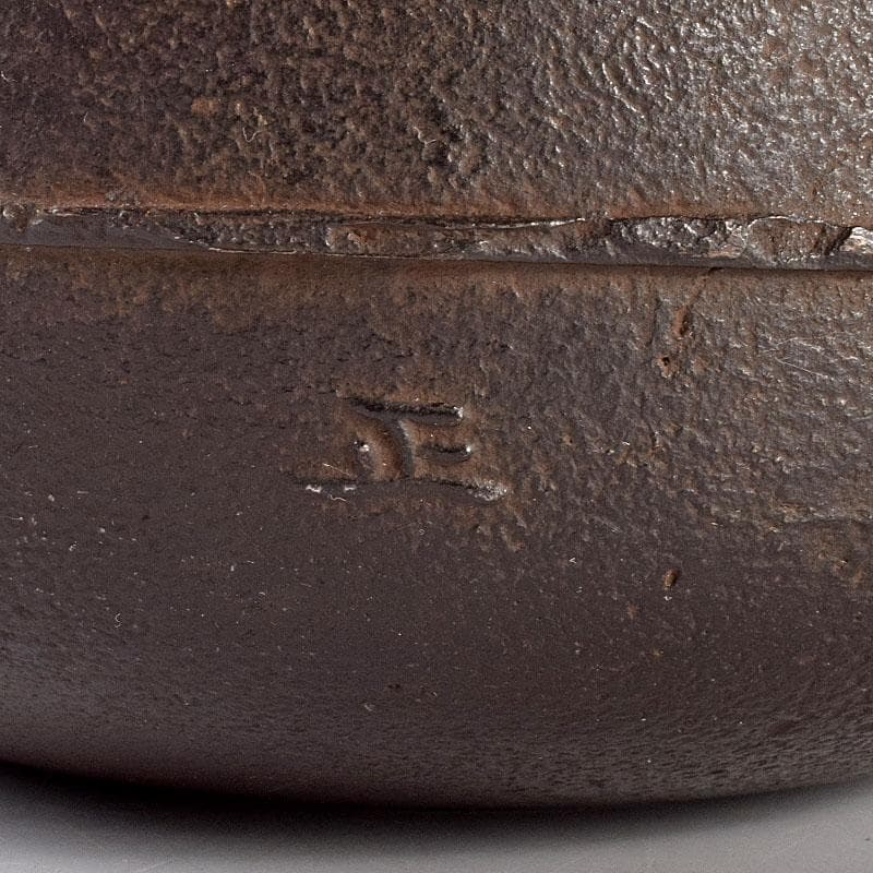 茶道具　釜師　宝積正一作　相生松紋　真形釜　共箱　M　4739B