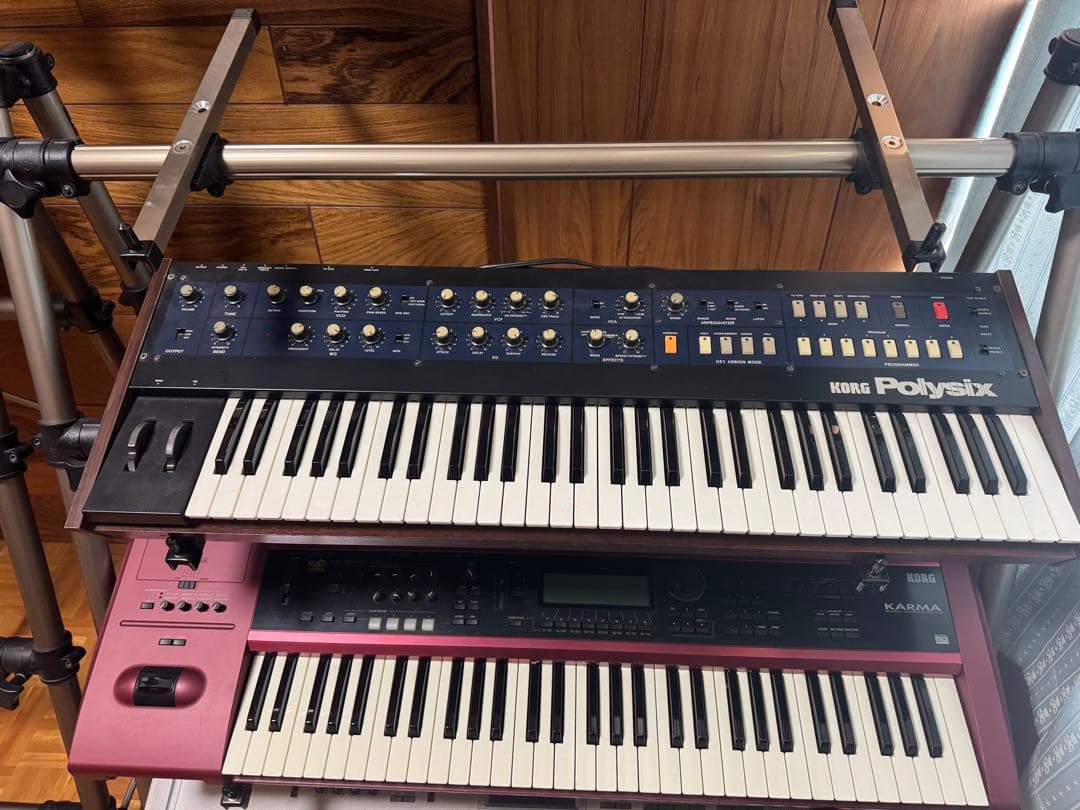 美品KORG Polysix アナログシンセサイザー 純正ケース付き動作確認済み
