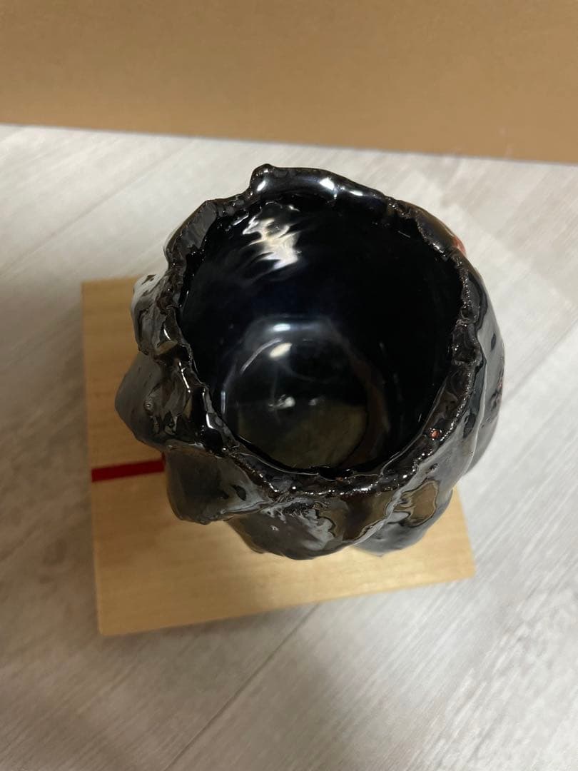 真作　市川透　ぐい呑み　高さ約8センチ経約8.5センチ