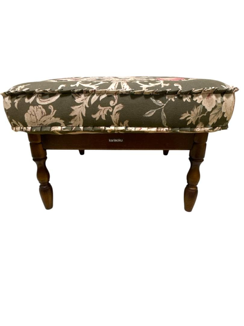 カリモクkarimoku コロニアル オットマン 花柄 レトロ
