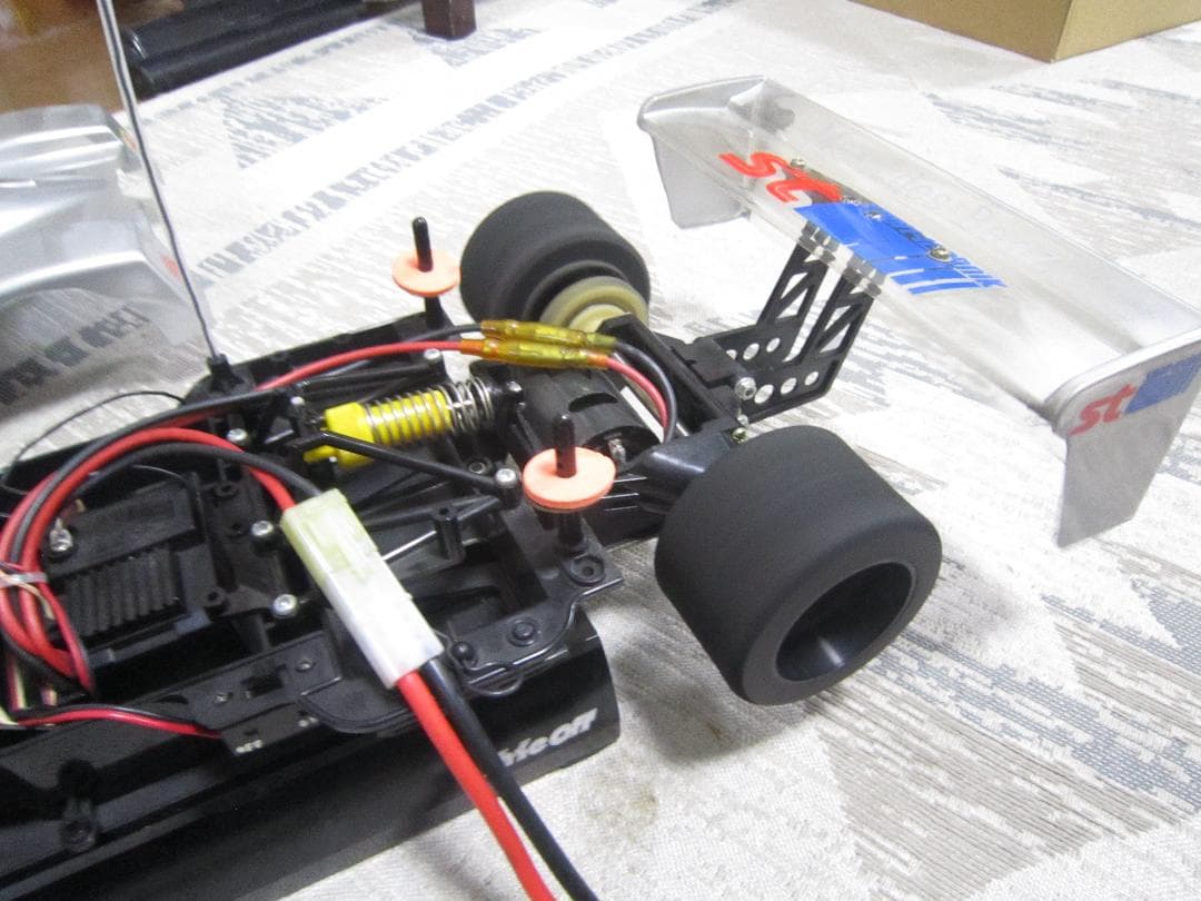 完全動作品 1/10 タミヤ Cカーシャーシ メルセデスベンツC11 当時物