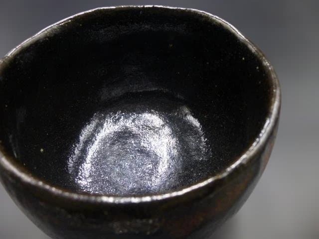 楽吉衛衛門　七代　長入　黒茶碗／銘「宝泉」／裏千家十三代　円能斎極め箱