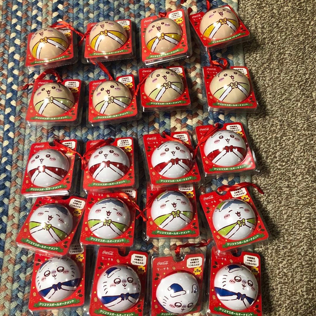ちいかわ　コカ・コーラ　ボール　クリスマスオーナメント　全5種　20個セット
