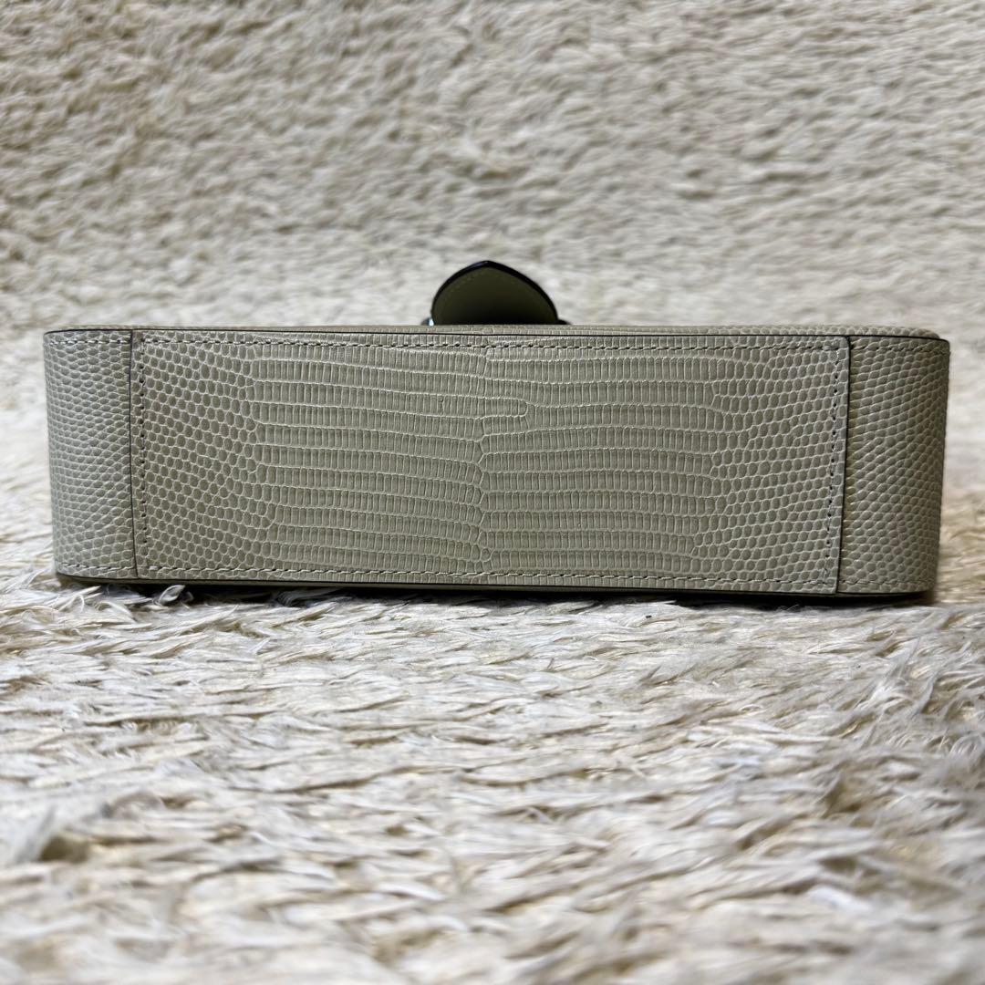 美品　コーチ　エライザ　ワンショルダーバッグ　リザード　デカロゴ　肩掛け　レザー