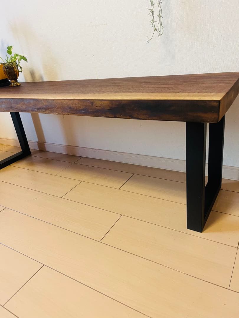 一枚板テーブル　カウンターテーブル　ウォールナット　ローテーブル　テレビ台