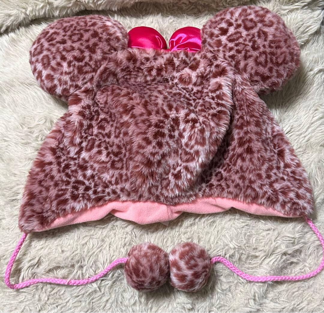 ディズニー ミニー ヒョウ柄ファンキャップ