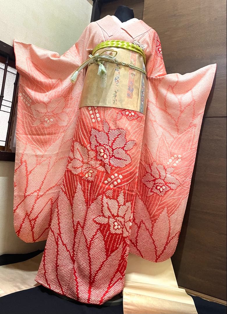 振袖フルセット6点サイズM〜L総絞り売り切り終了正絹