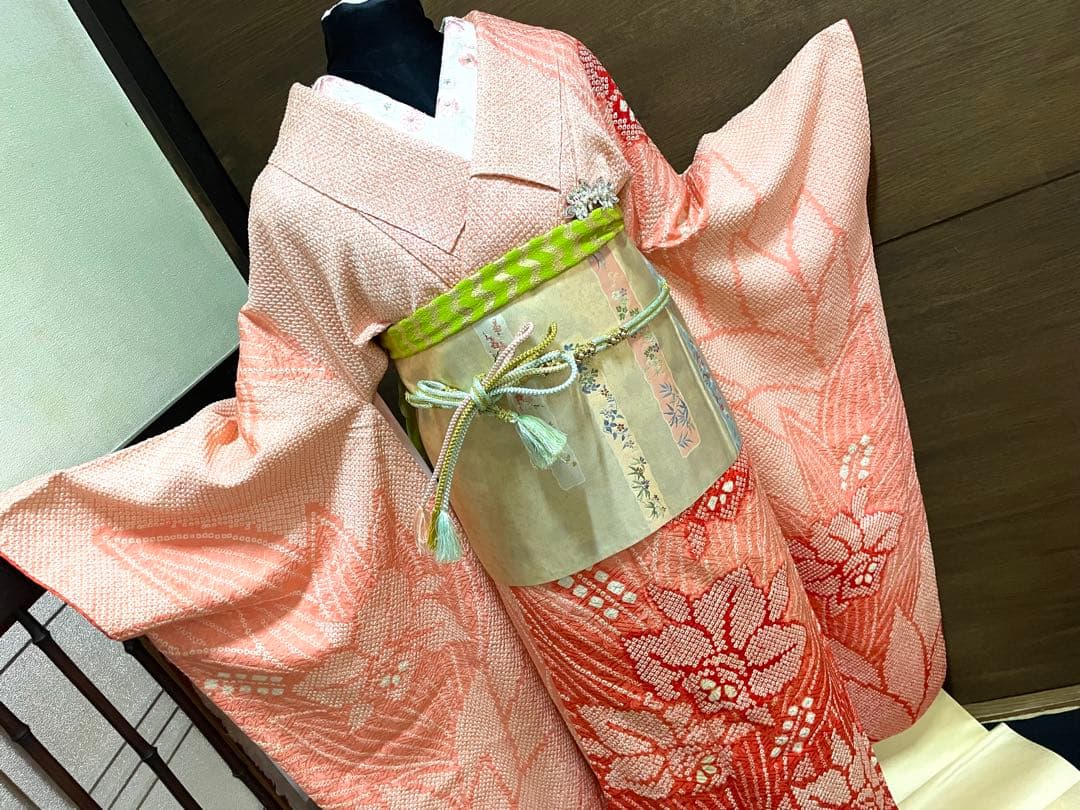 振袖フルセット6点サイズM〜L総絞り売り切り終了正絹