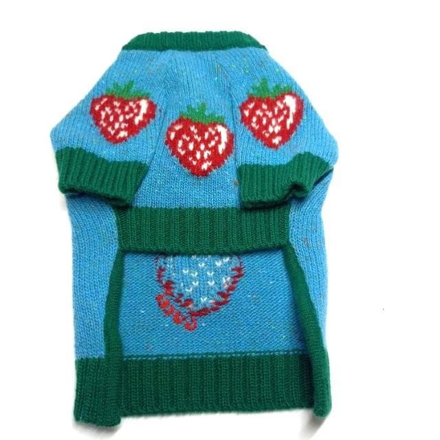 未使用 グッチ 犬 猫 ペット 洋服 イチゴ 695740 セーター 小型用