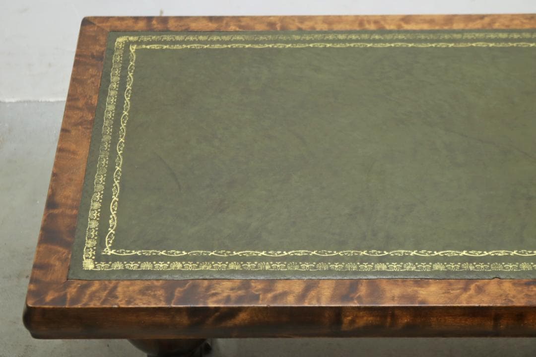 英国 イギリス ロイズ ヴィンテージ オーク材 本革 センターテーブル