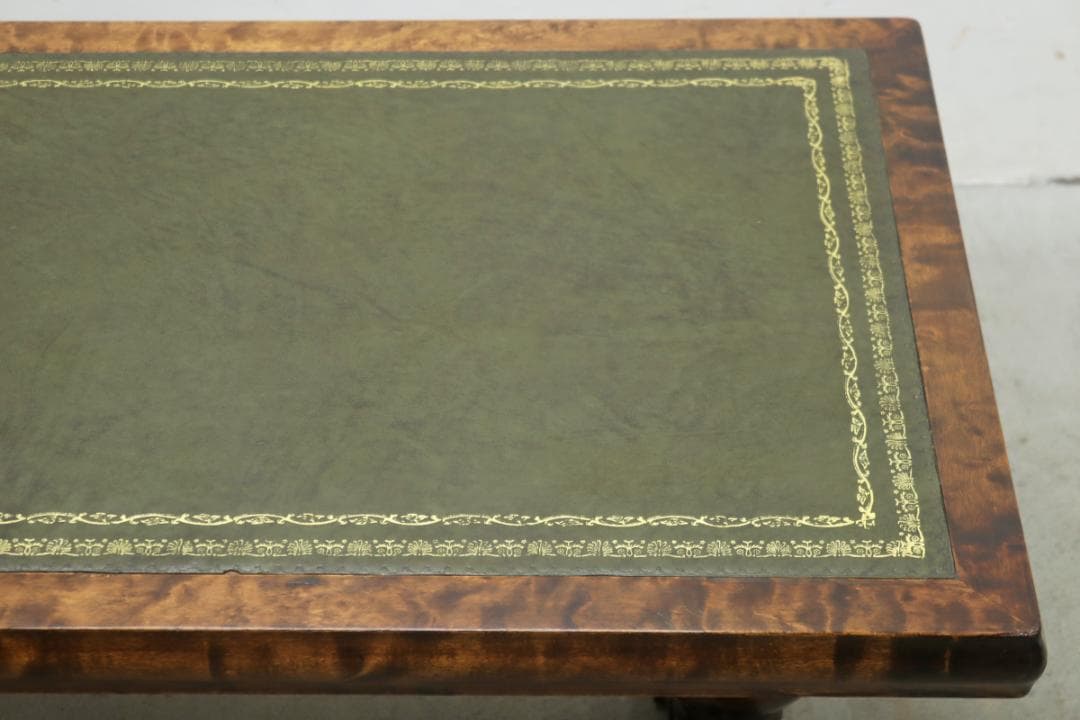 英国 イギリス ロイズ ヴィンテージ オーク材 本革 センターテーブル