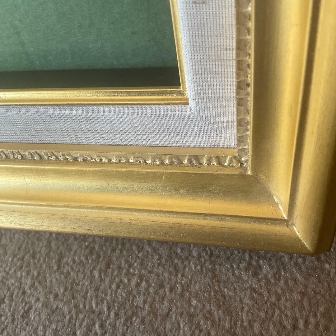 《お値打ち価格》　油彩額縁　F10 ゴールドフレーム　ガラス　アートフレーム