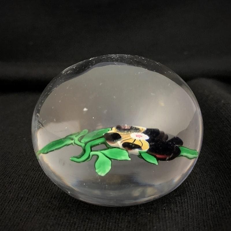 1850s スーパーアンティーク バカラ パンジー ペーパーウェイト