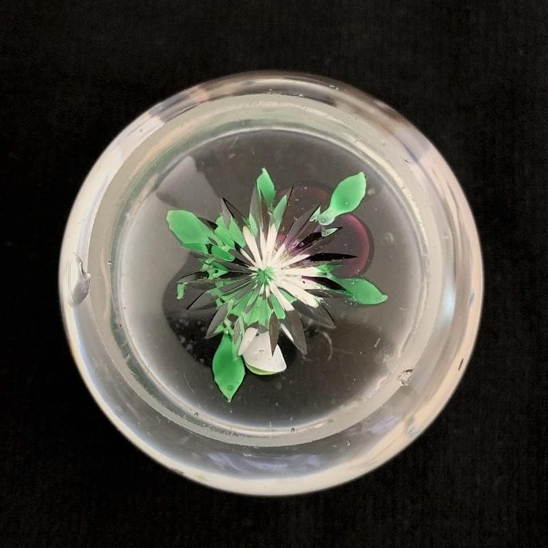 1850s スーパーアンティーク バカラ パンジー ペーパーウェイト