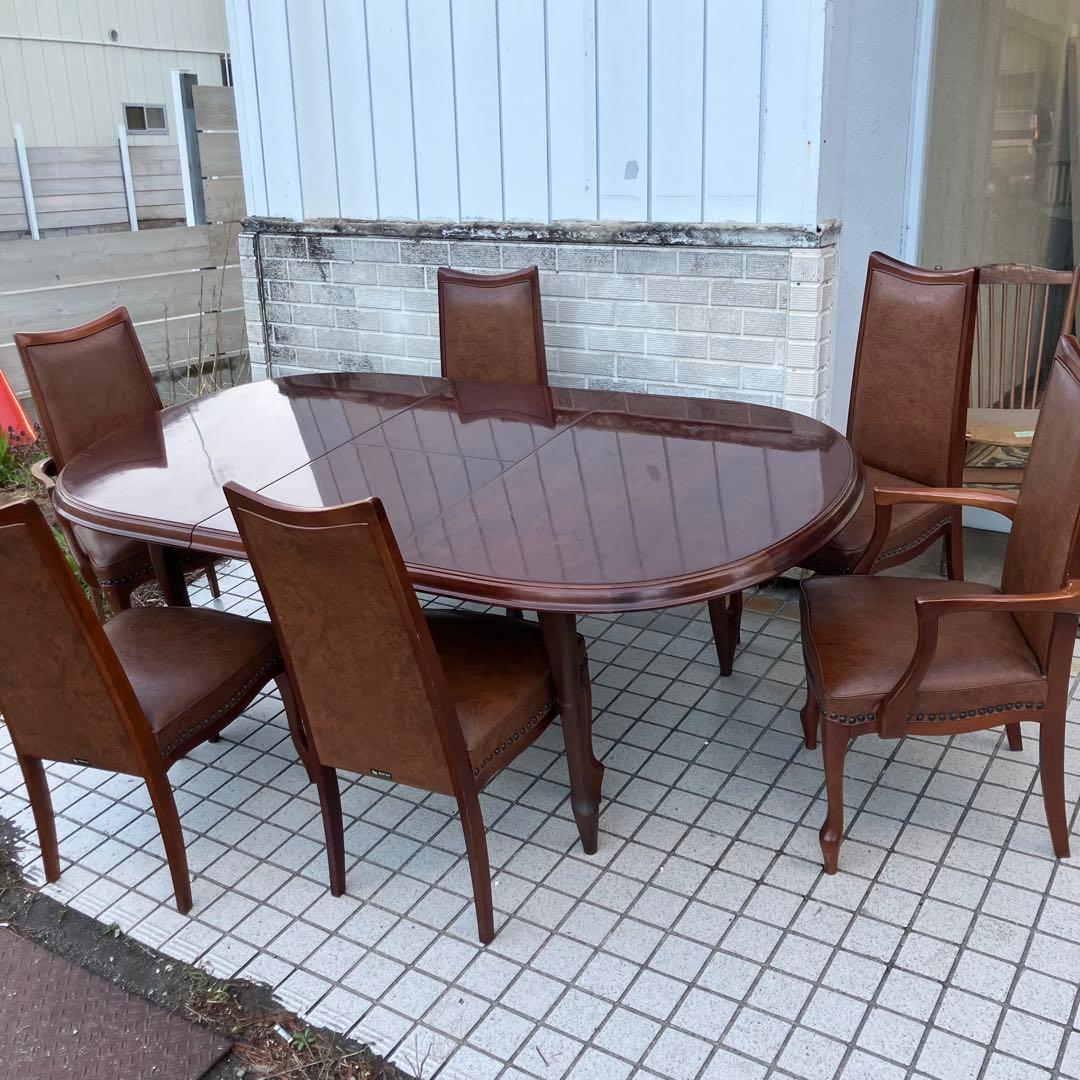 ④北欧レトロ マルニ 木製椅子 鋲打ちダイニングチェア ロビーチェアアームチェア