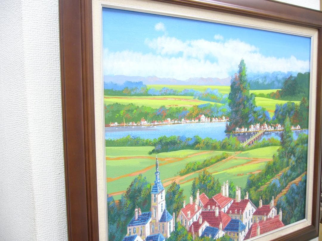 絵画 油絵 竹内敏彦 肉筆油絵 ドナウの流れ F20