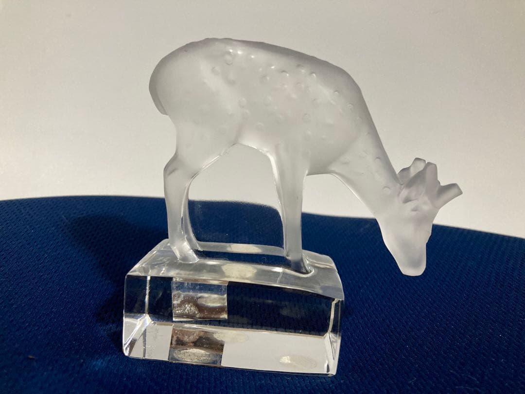 CRYSTAL LALIQUE ルネラリック鹿　ディア　ペーパーウェイト