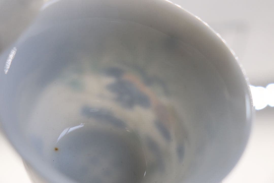 中国　大清康熙年製　とう彩小杯　送料込み0125