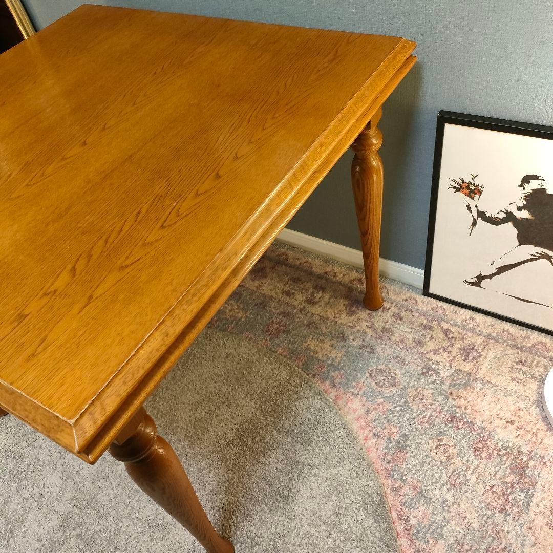 飛騨 WINDS太平 伸長式ダイニングテーブル 天然木 昭和レトロ クラシック