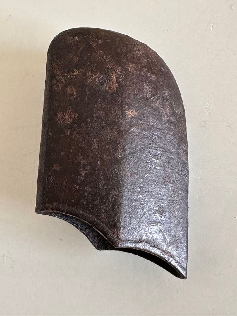 鉄地　象嵌色絵【蜻蛉の図】 鐺 こじり 江戸期　極上勝虫図　鉄地鐺 2576