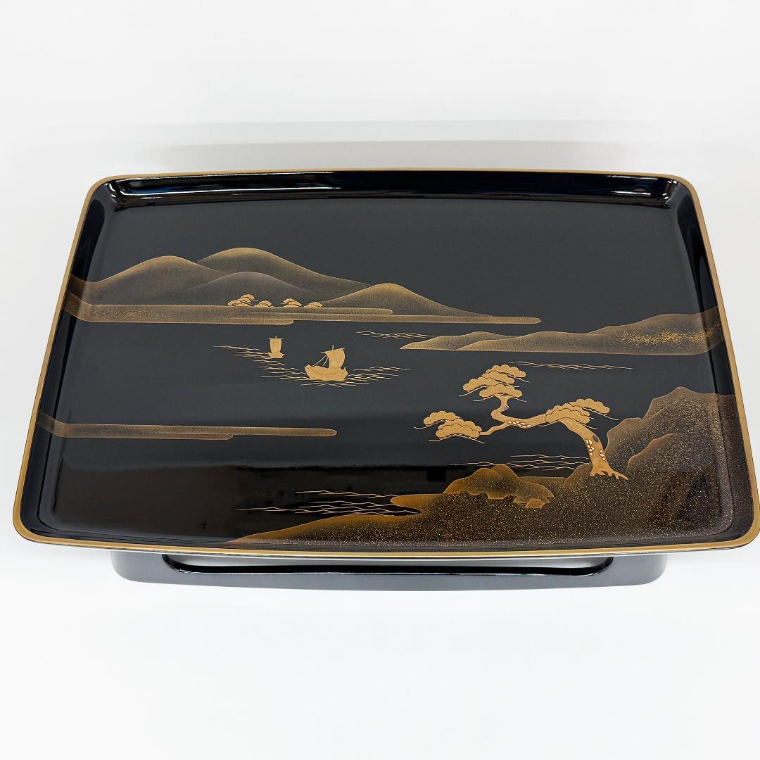 輪島塗 塩安製 屠蘇器 共箱 杉谷雅輔 号松芯