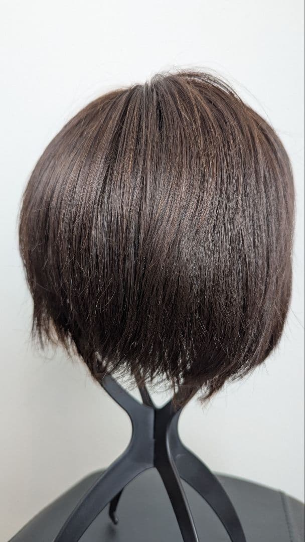 医療用ウィッグリネアストリア 約束のリーフショート ダークブラウンS 人毛Mix