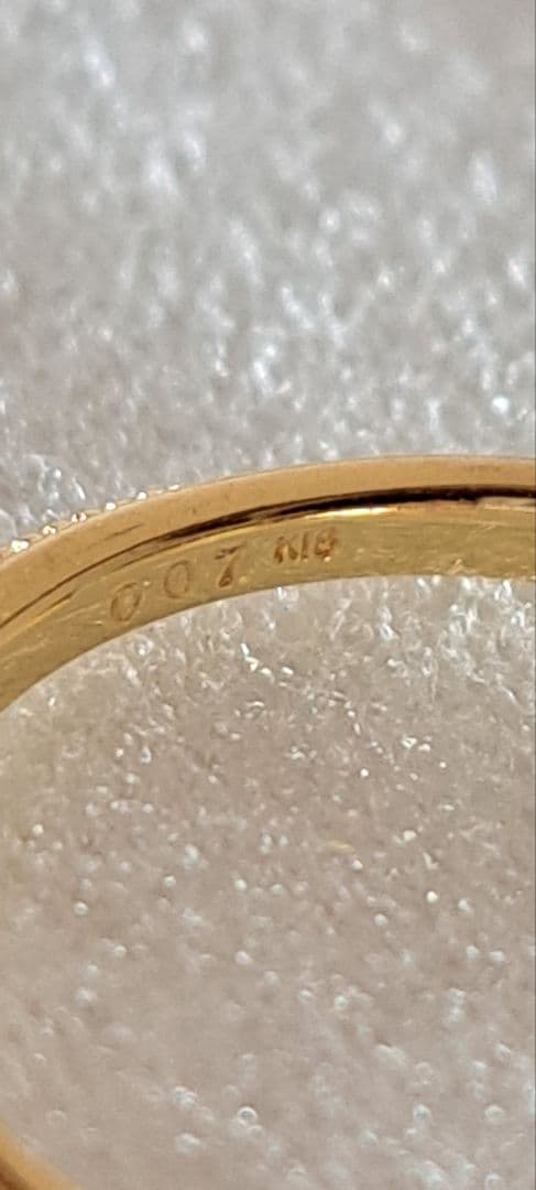 アガットダイヤリングK18