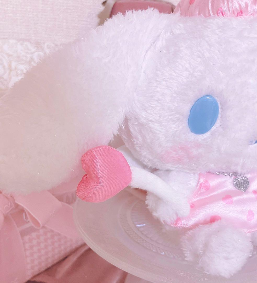 希少♡レア♡昭和レトロ♡シナモロール♡ハート♡ぬいぐるみ♡ピンク♡ロリータ♡