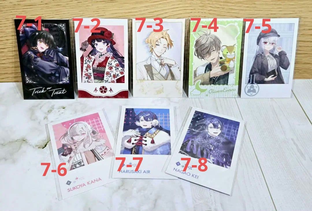 にじさんじ ポストカード カード チェキ ステッカー