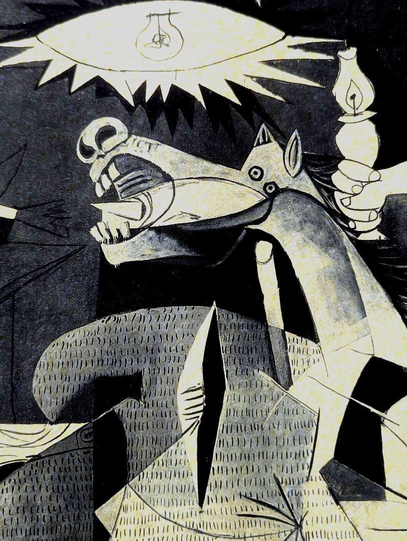 極希少品 ピカソ ゲルニカ スペイン返還記念プラド美術館学芸員監修による複製画