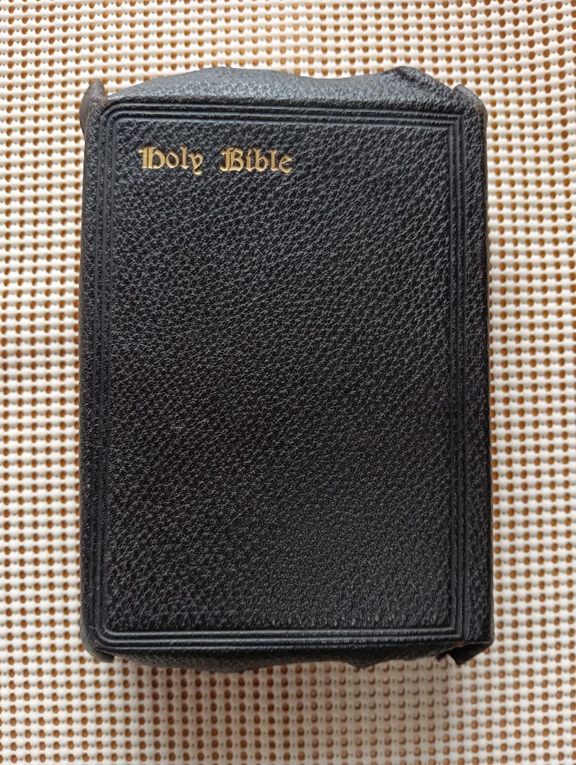 総革装・三方金■旧新約聖書　Holy Bible　東京/米国聖書會社　大正3年