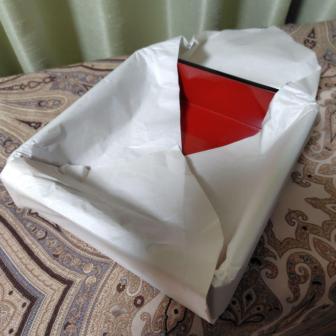 【京都老舗アソベ】伝統的な二段重箱（左右物・対二箱） 金色松模様