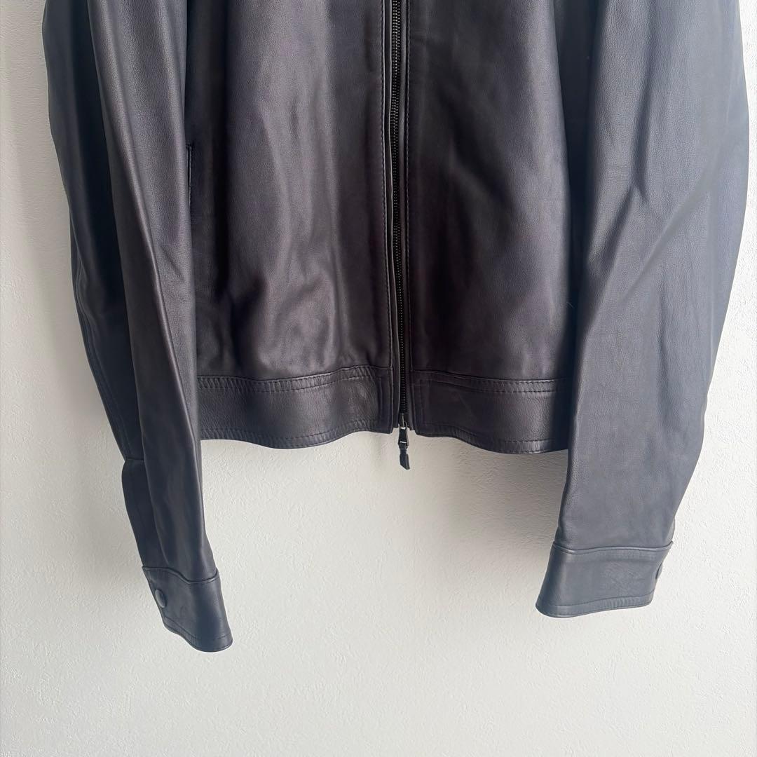 【美品✨52‼︎】EMMETI エンメティ JURI ラムレザーシングルライダース