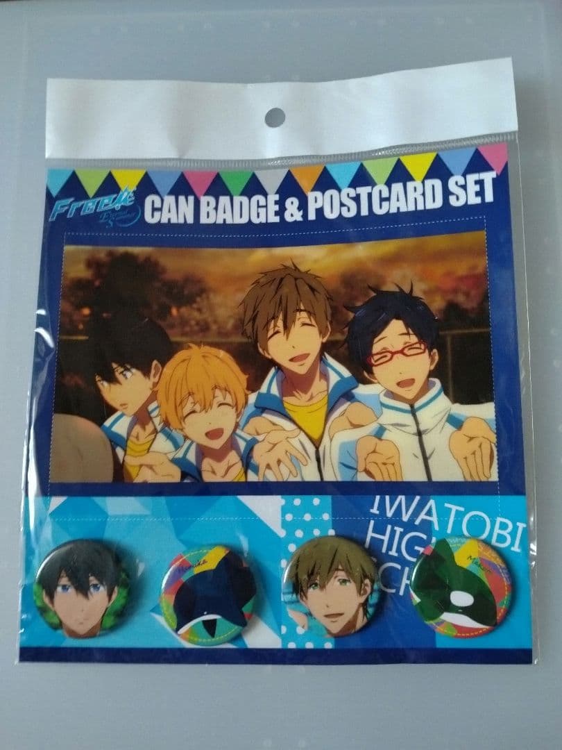 Free! ミニ缶バッチ　遙　真琴　岩鳶